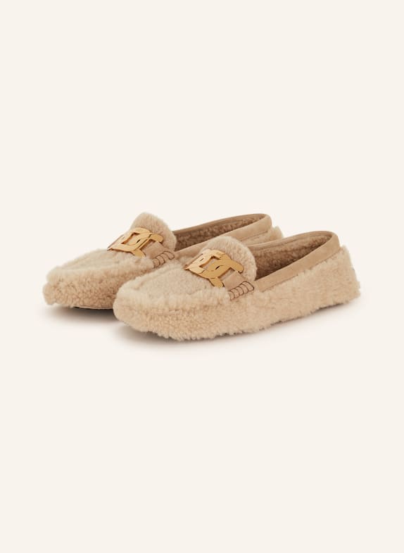 TOD'S Moccasins with real fur