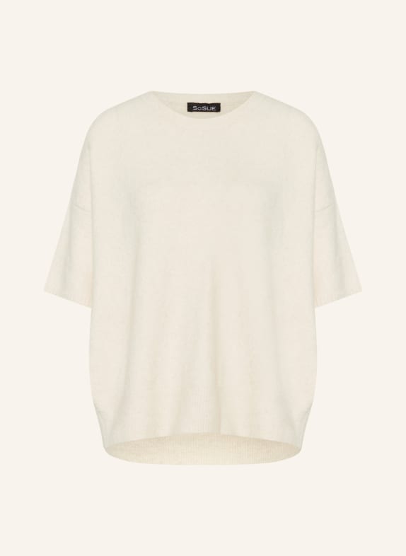 SoSUE Strickshirt mit Cashmere CREME