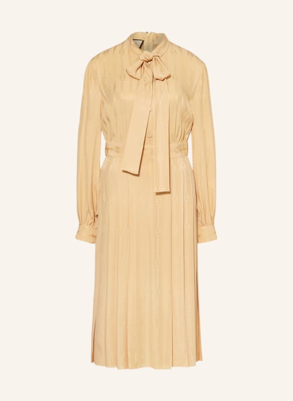 GUCCI Seidenkleid HELLBRAUN