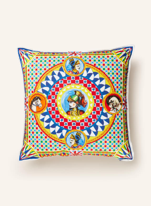 DOLCE & GABBANA CASA Decorative cushion WHITE/ BLUE/ RED