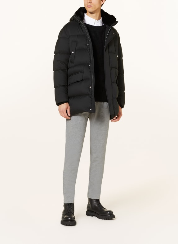 HERNO Daunenjacke mit abnehmbarer Kapuze