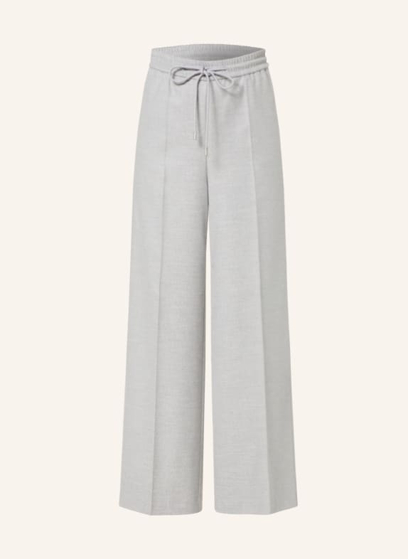 BOSS Wide leg trousers TAVITE in flannel LIGHT GRAY