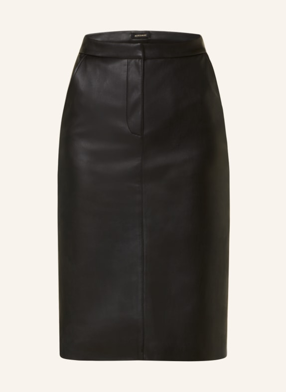 MORE & MORE Skirt in leather look BLACK