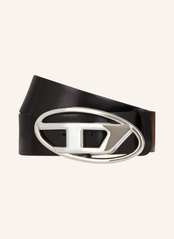 DIESEL Leather belt BLACK