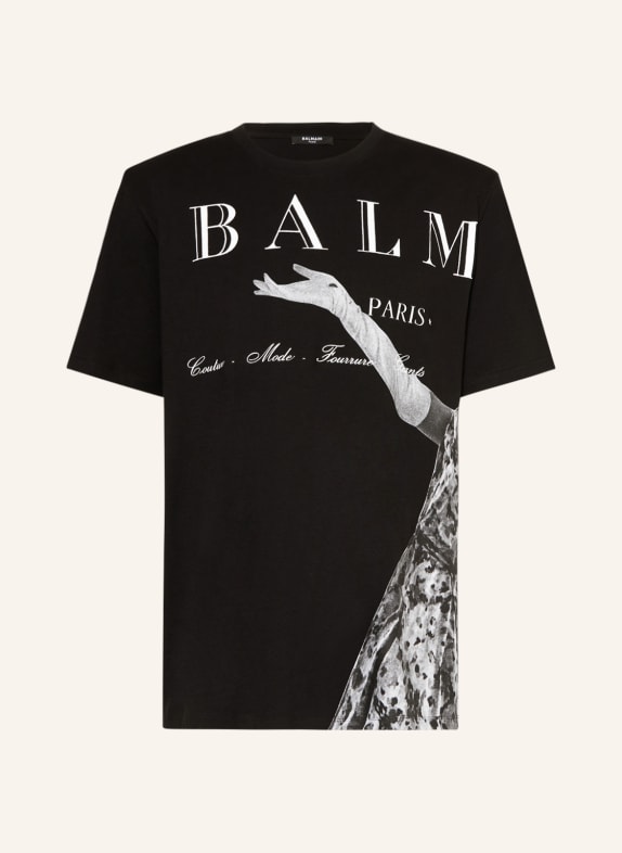 BALMAIN T-Shirt SCHWARZ/ WEISS/ GRAU