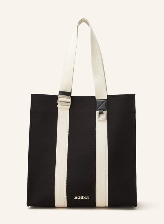 JACQUEMUS Shopper LE CABAS CUERDA ČERNÁ/ SVĚTLE HNĚDÁ