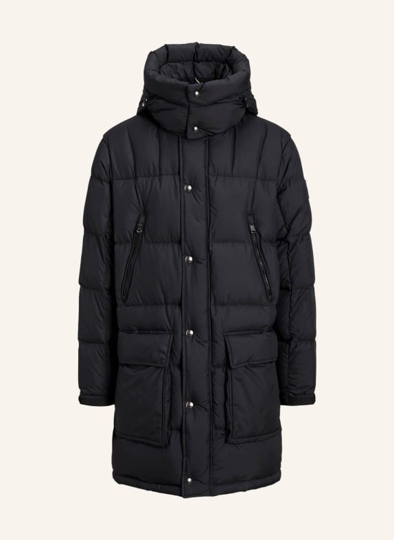POLO RALPH LAUREN Down coat FORESTER with removable hood BLACK