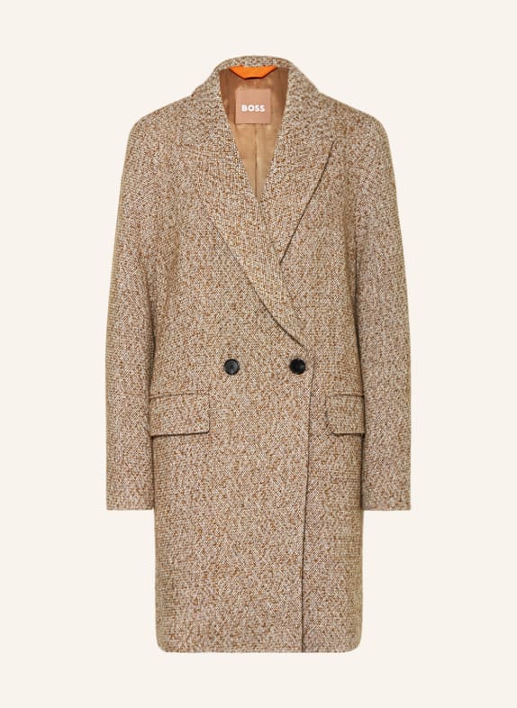 BOSS Tweed coat CATOP WHITE/ CAMEL