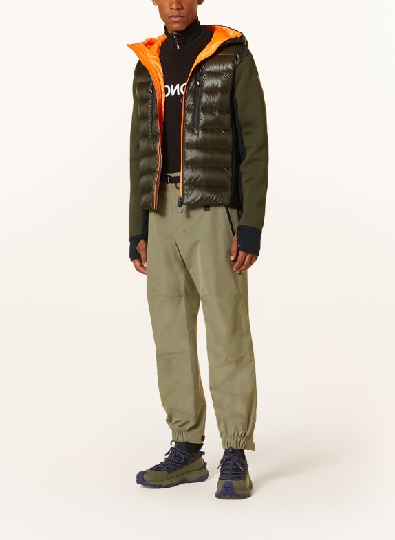 MONCLER GRENOBLE Lightweight down jacket in mixed materials
