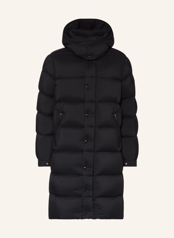MONCLER Down coat HANOVERIAN with removable hood BLACK