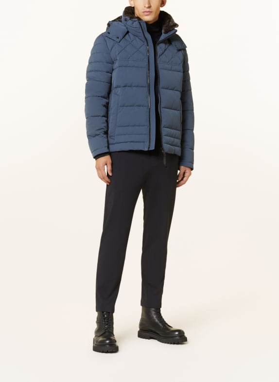STRELLSON Quilted jacket ASOLA 2.1 with detachable faux fur