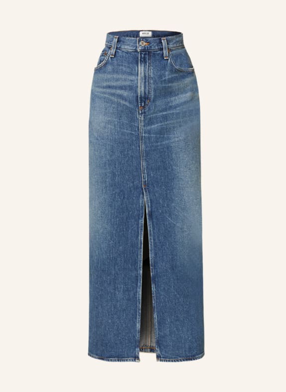 AGOLDE Spódnica jeansowa LEIF Swing med vint indigo