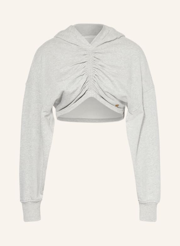 Palm Angels Cropped hoodie LIGHT GRAY