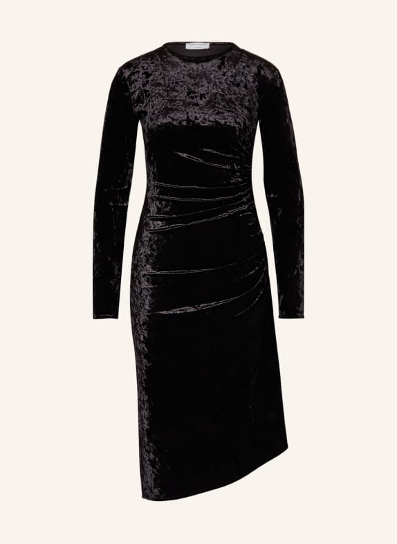TIGER OF SWEDEN Sheath dress IVOA in velvet BLACK