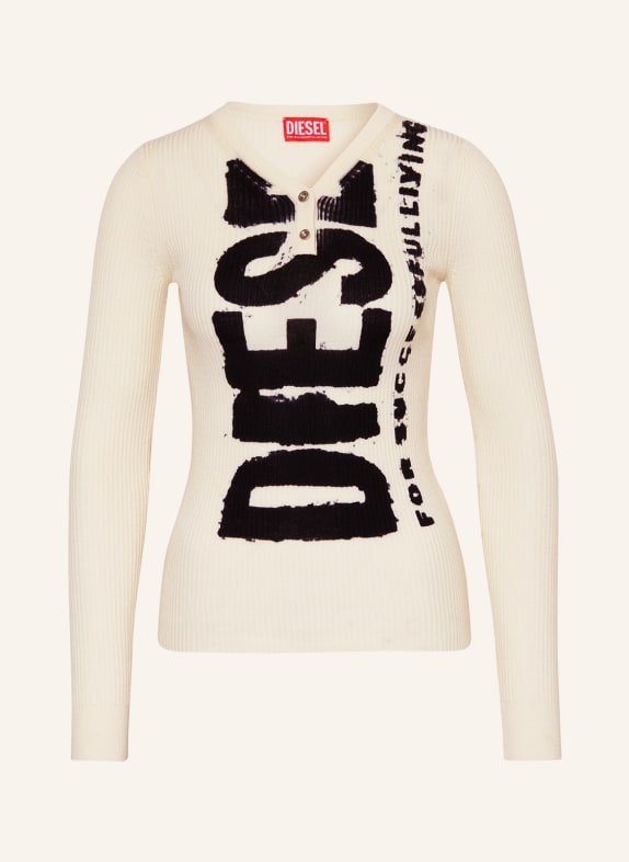 DIESEL Sweater M-ARITA ECRU/ BLACK
