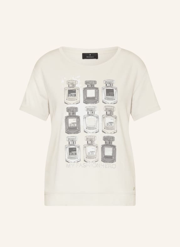monari T-Shirt mit Schmucksteinen CREME