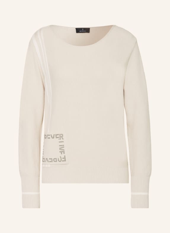 monari Pullover mit Schmucksteinen BEIGE