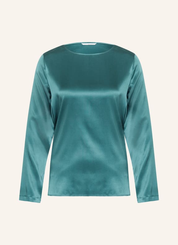 Sophie Blusenshirt MARU aus Seide DUNKELGRÜN