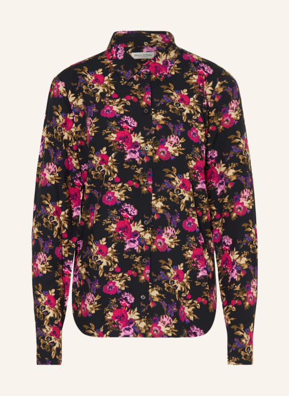 Marc O'Polo Hemdbluse DUNKELBLAU/ FUCHSIA/ ROSA