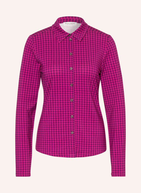Marc O'Polo Shirt blouse made of jersey PINK/ BLACK/ FUCHSIA