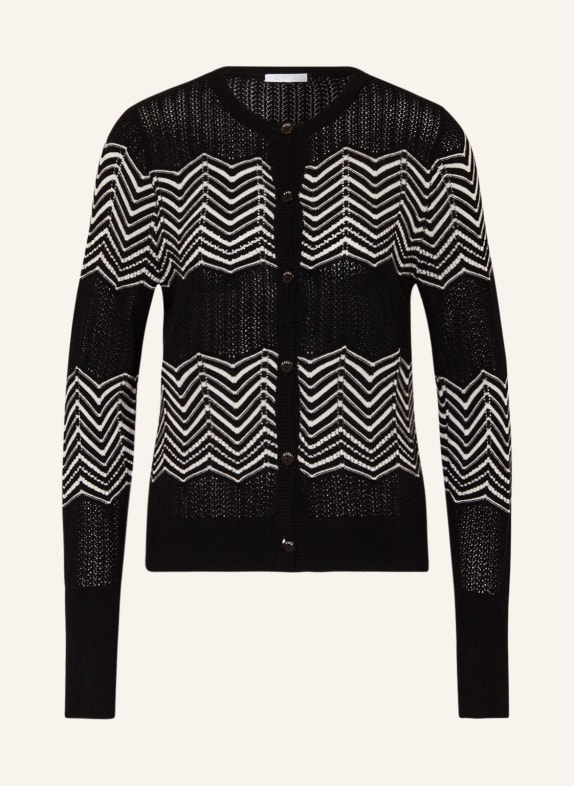 ERES Lounge jacket CLUB with cashmere BLACK/ WHITE