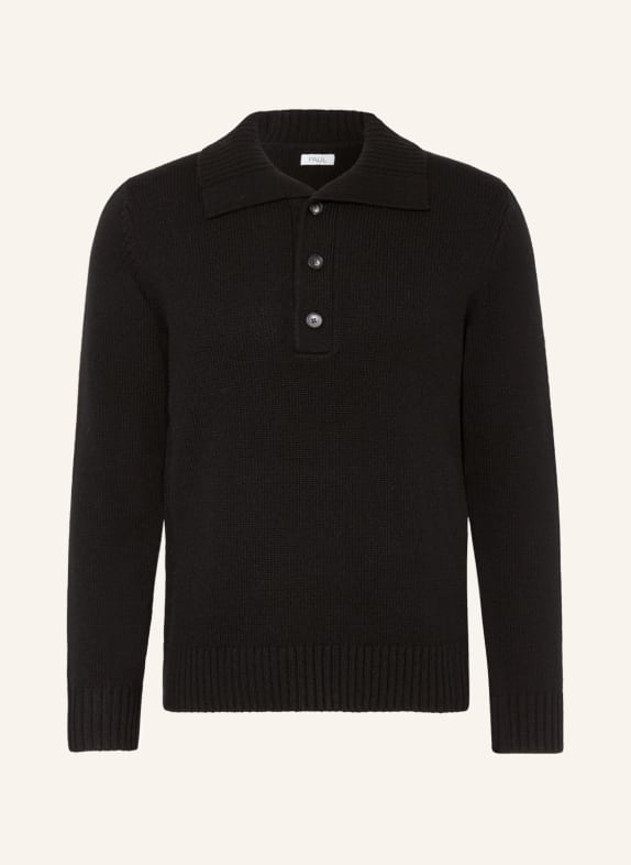 PAUL Half-zip sweater BLACK