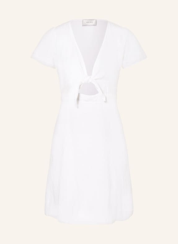 NEO NOIR Dress DIARA with linen WHITE