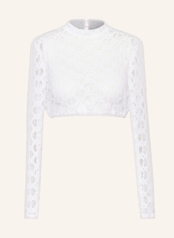 BERWIN & WOLFF Dirndl blouse made of lace WHITE