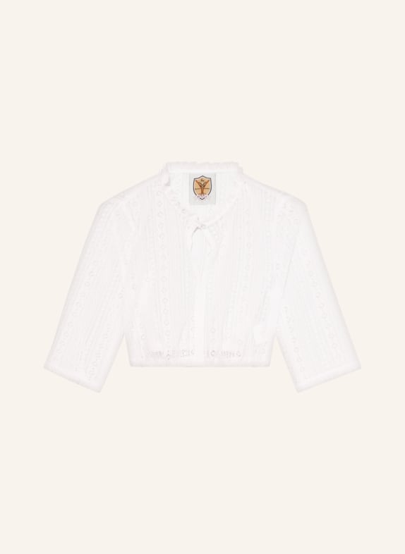 BERWIN & WOLFF Dirndlbluse mit 3/4-Arm WEISS