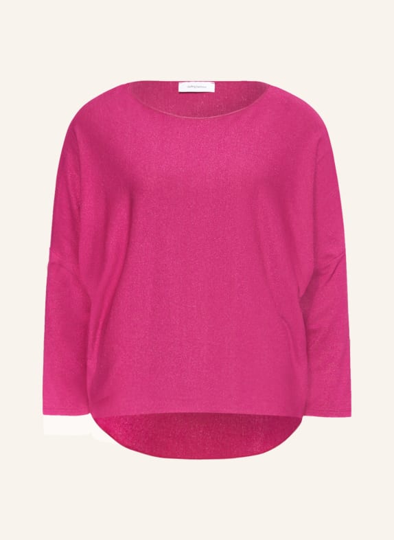 darling harbour Long sleeve shirt with glitter thread PINK