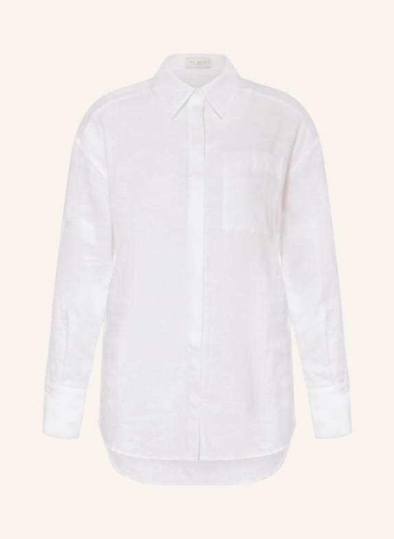 TED BAKER Hemdbluse DORAHH aus Leinen WHITE WHITE
