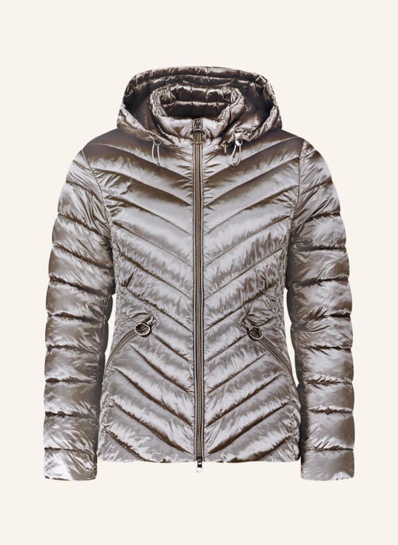 Betty Barclay Quilted jacket with detachable hood LIGHT GRAY