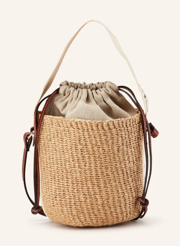 Chloé Handbag WOODY SMALL BEIGE/ BROWN/ WHITE