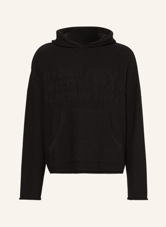 MM6 Maison Margiela Knit hoodie BLACK