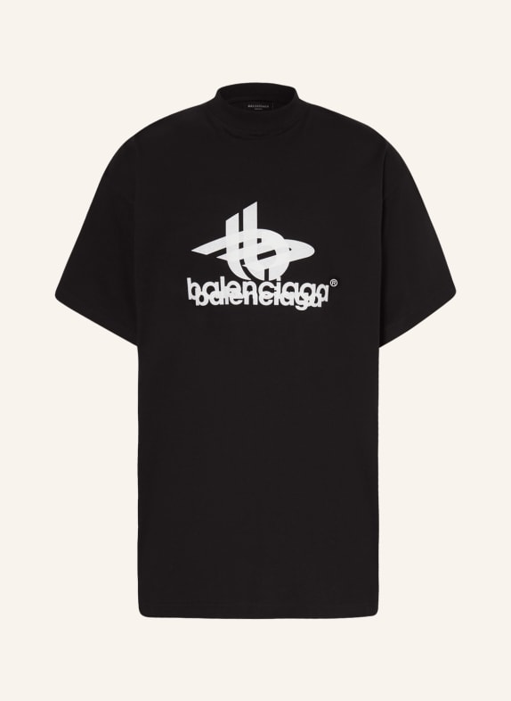 BALENCIAGA Oversized-Shirt SCHWARZ/ WEISS