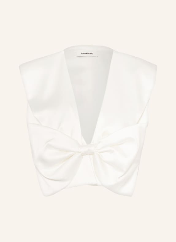 SANDRO Cropped-Top WEISS