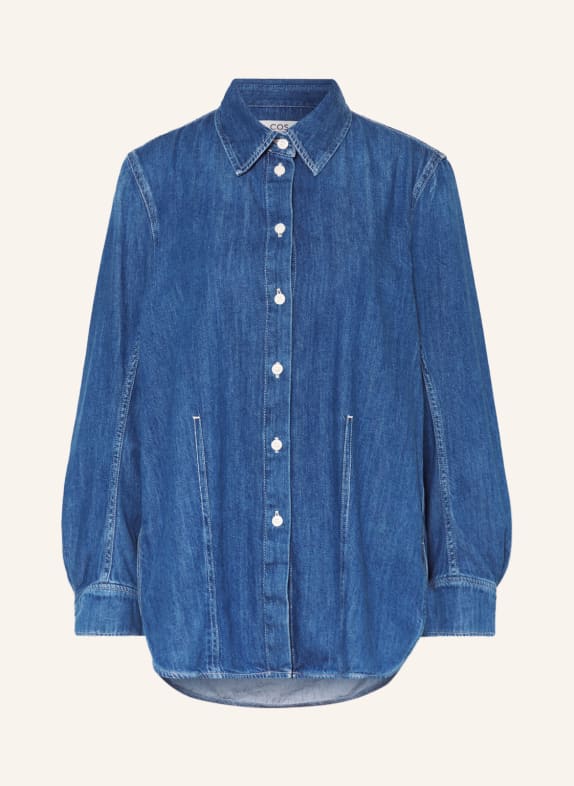 COS Denim blouse 002 Blue Dusty Light