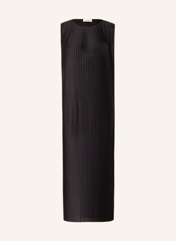 COS Dress with pleats BLACK
