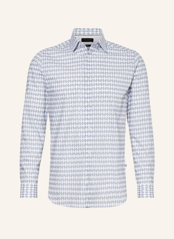 TED BAKER Hemd DIBBIN Slim Fit WEISS/ BLAU