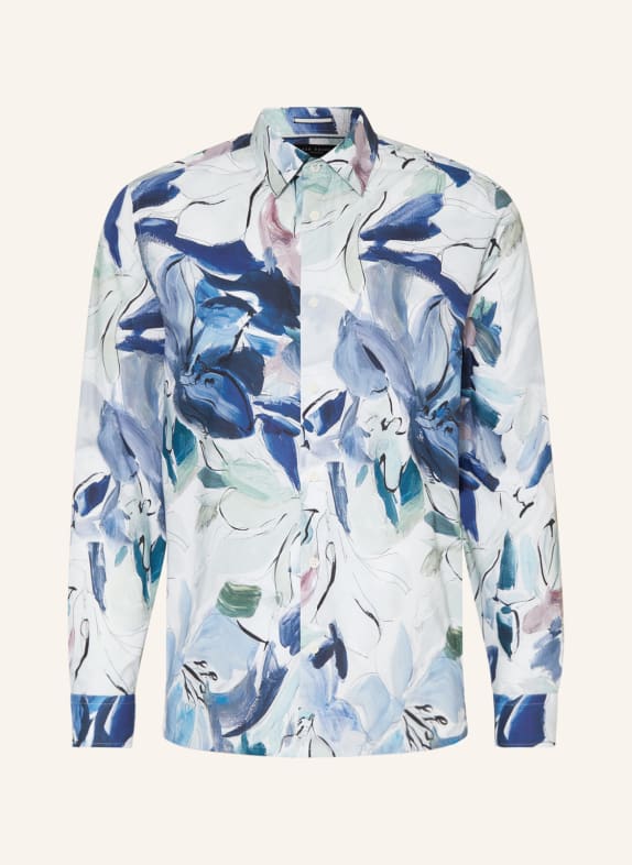 TED BAKER Hemd CLUNIE Regular Fit WEISS/ BLAU/ MINT