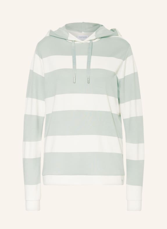 comma casual identity Hoodie WHITE/ LIGHT GREEN