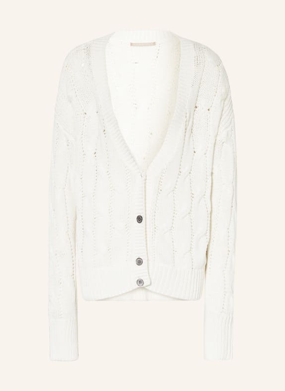 (THE MERCER) N.Y. Cardigan with linen WHITE