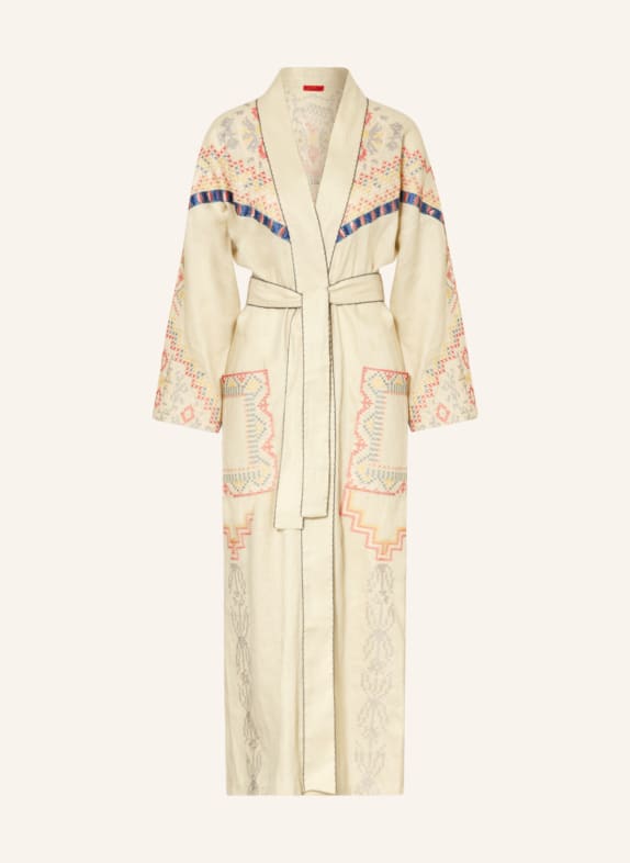 MAX & Co. Linen kimono FES BEIGE/ ORANGE/ YELLOW