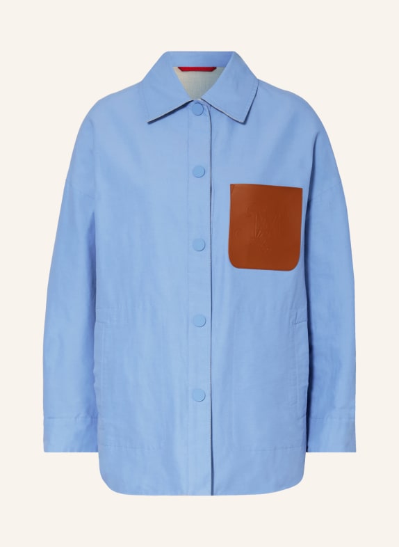 MAX & Co. Reversible jacket RIPA in mixed materials LIGHT BLUE