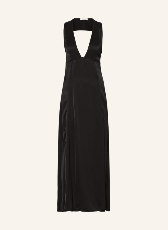 COS Dress with cut-out BLACK