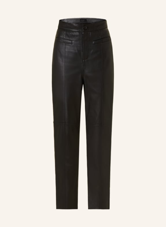 TED BAKER Leather trousers ENYYAA BLACK