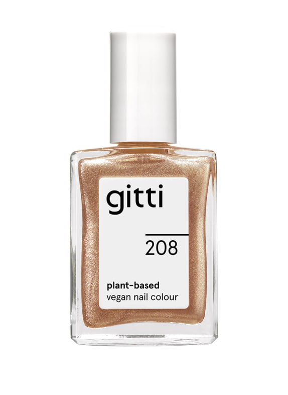 gitti PLANT-BASED VEGAN NAIL COLOUR NO. 208 - SUN GLOW