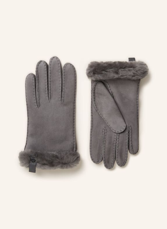 UGG Leather gloves GRAY