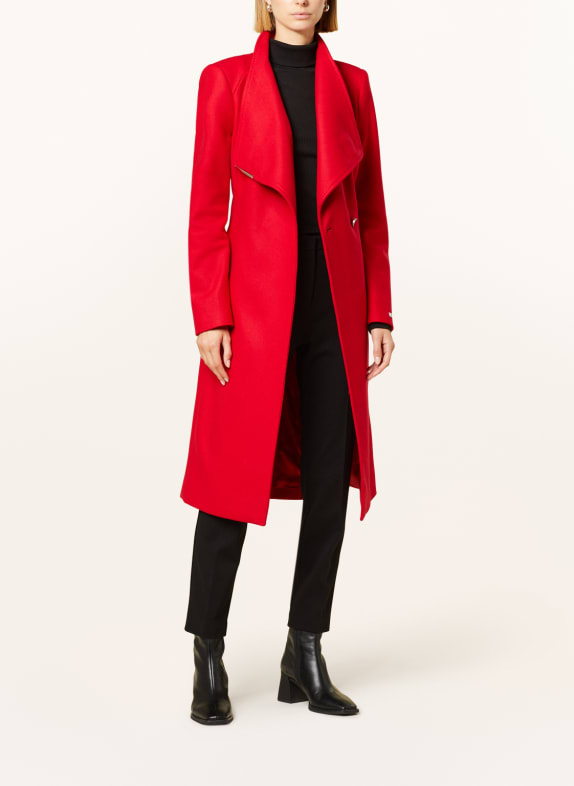 TED BAKER Wollmantel ROT
