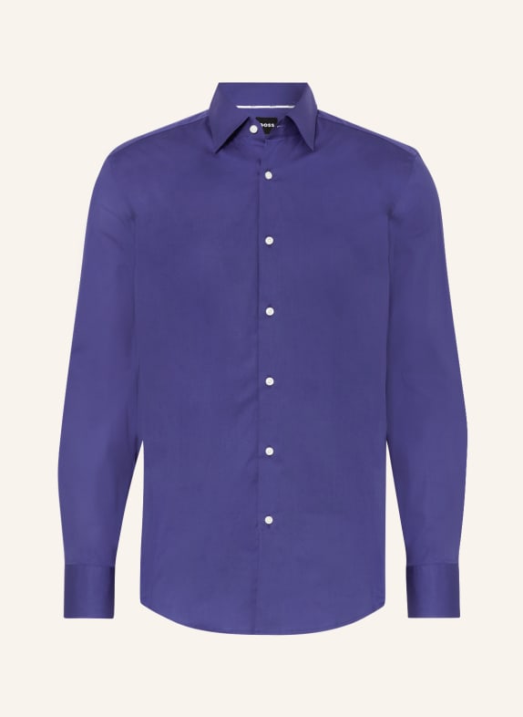 BOSS Hemd HANK Slim Fit DUNKELLILA